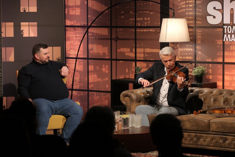 Jaroslav Svěcený v Talkshow Tomáše Magnuska. 