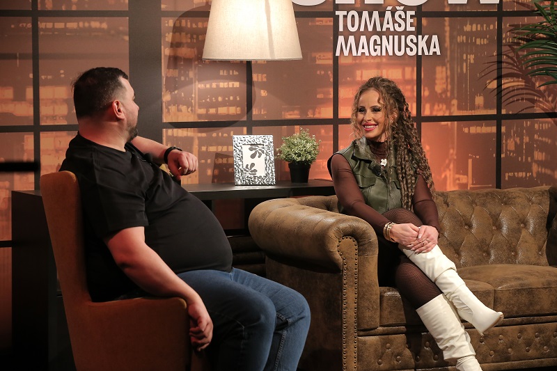 Moderátorka Sonia Edde byla hostem Talkshow Tomáše Magnuska. 