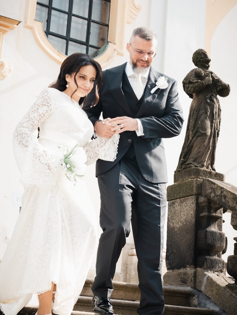 Svatba byla komorní. 