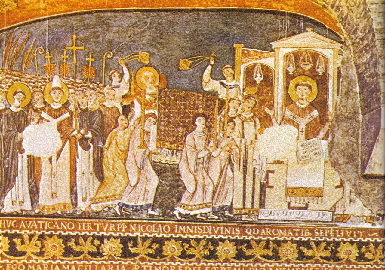 Cyril a Metoděj v Římě. 