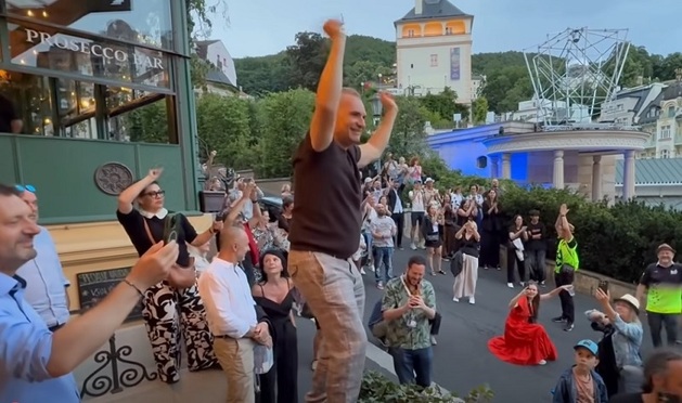 Macháček byl ve výborné náladě.