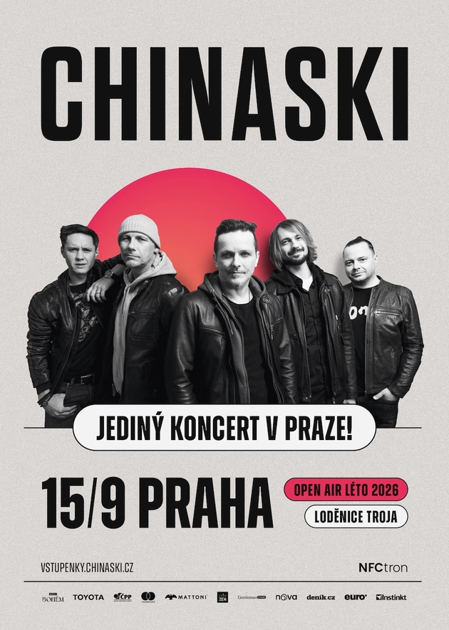 Chinaski oznamují speciální koncert v Praze. V září s ním završí čtyřměsíční letní turné