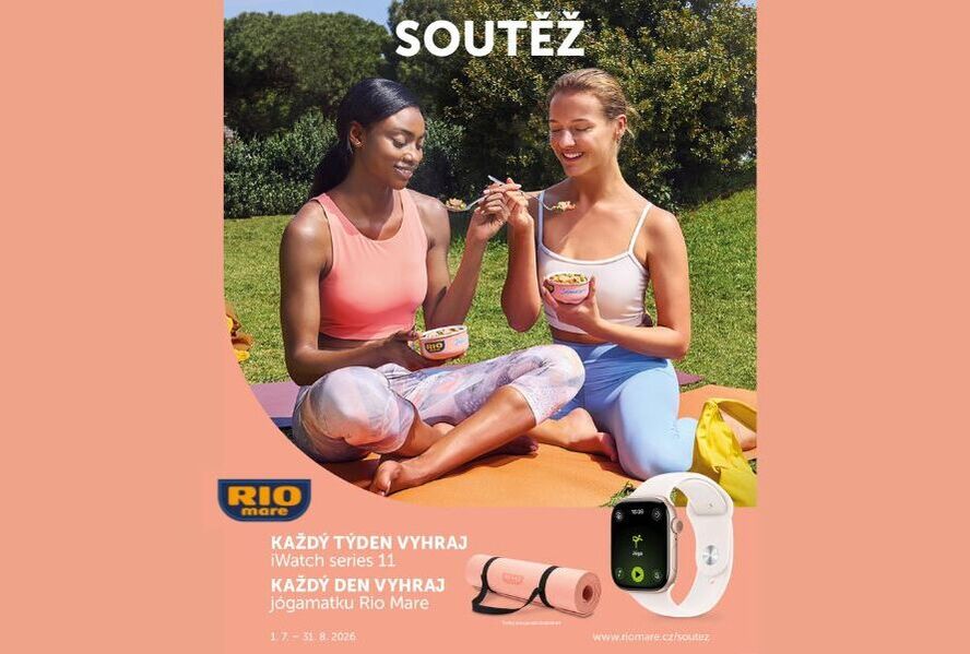 Zapojte se do letní soutěže s Rio Mare a vyhrajte iWatch Series 11 nebo jógamatku