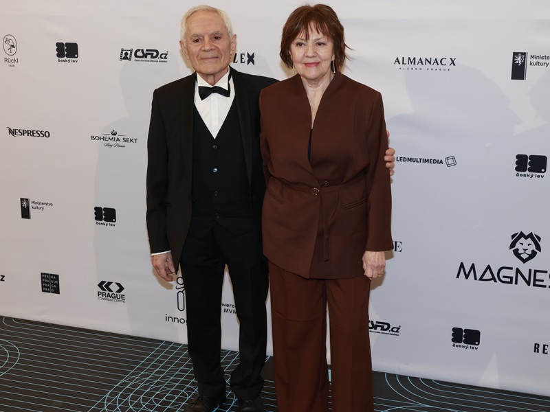 Lenka Termerová  s manželem Morisem Issou. 